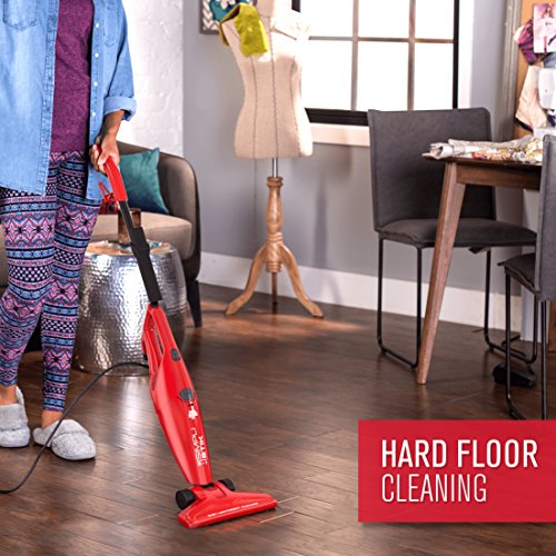 Dirt Devil Simpli-Stik Vacuum Cleaner, 3-in-1 Hand and Stick Vac, Small, Lightweight and Bagless, SD20000RED, Red