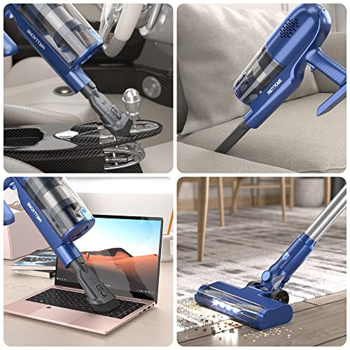 Cordless Vacuum Cleaner Upgraded 26KPA Powerful Suction, 6-in-1 Stick Vacuum Brushless Motor 40 Mins Runtime&LED Display, Cordless Vacuum Cleaner Pet Hair for Hardwood Floor Carpet P1 PRETTYCARE