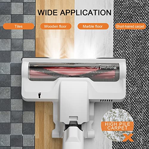NEQUARE Cordless Vacuum, Stick Vacuum Cleaner with Upgraded 7-Cell Battery, Self Standing, Storage Rack, Multi-attachments & Pet Hair Cleaning, V230