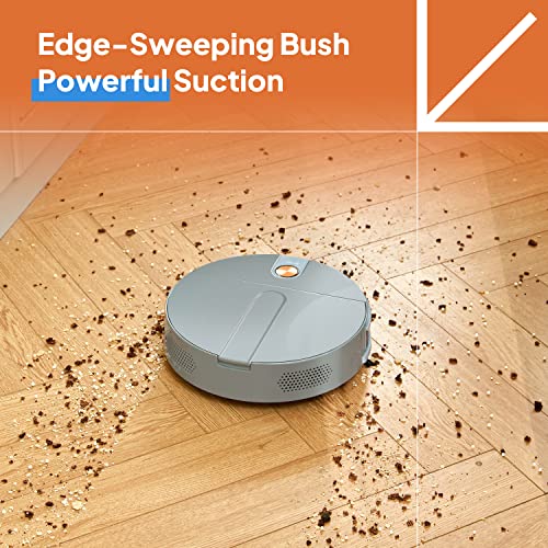 LIGHT 'N' EASY Robot Vacuum Cleaner, Robot Vacuum Automatic Emptying, Ultra-Quiet, Ultra-Thin, Auto-Charging Robotic Vacuum Cleaner, Good for Pet Hair, Low-Pile Carpets, Hard Floors