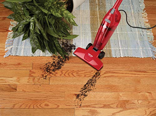 Dirt Devil Versa Clean Bagless Stick Vacuum Cleaner and Hand Vac, 16feet Power Cord, SD20010, Red