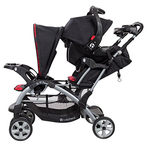 Baby Trend Sit n Stand Double Stroller, Optic Red