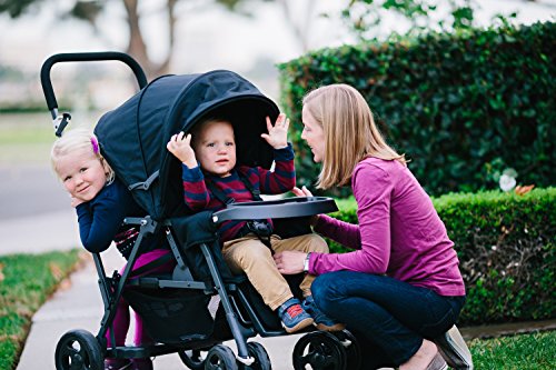 Joovy Caboose Graphite Stroller, Stand on Tandem, Sit and Stand, Appletree