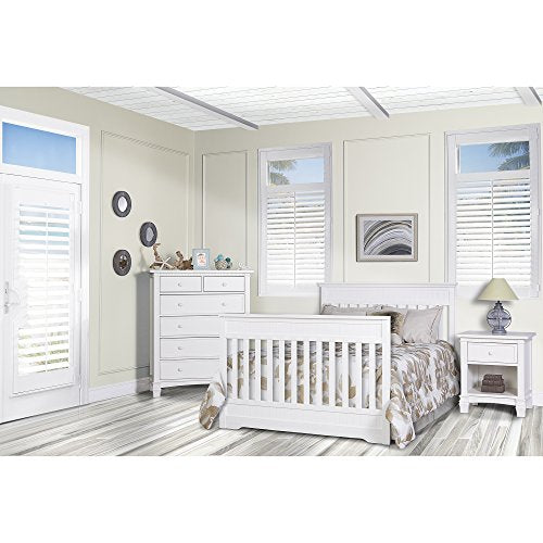 Dream On Me Chesapeake 5-in-1 Convertible Crib, Snow Fall , 59x4x34 Inch (Pack of 1)