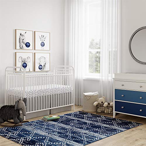 Little Seeds Monarch Hill Hawken Metal Crib, Nursery Furniture, White