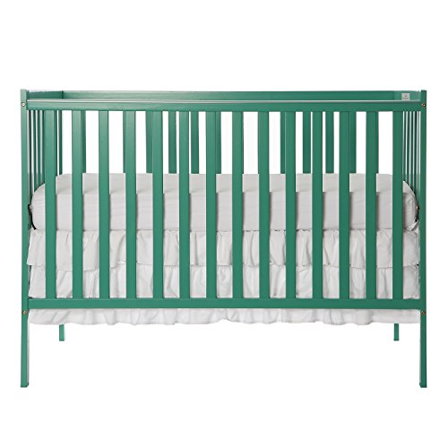 Dream On Me Synergy 5-in-1 Convertible Crib in Emerald, Greenguard Gold Certified
