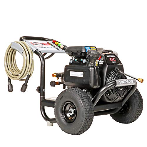 Simpson Cleaning MSH3125 MegaShot Gas Pressure Washer Powered by Honda GC190, 3200 PSI at 2.5 GPM, (49 State) + Simpson Cleaning 80149 Universal 16" Spray Wand for Cold Water Pressure Washers