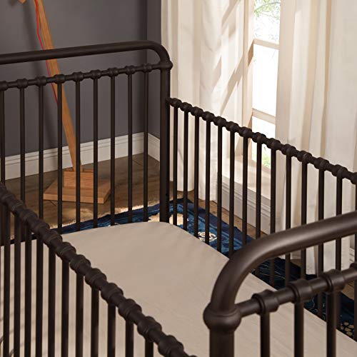 Million Dollar Baby Classic Abigail 3-in-1 Convertible Metal Crib in Vintage Iron, Greenguard Gold Certified