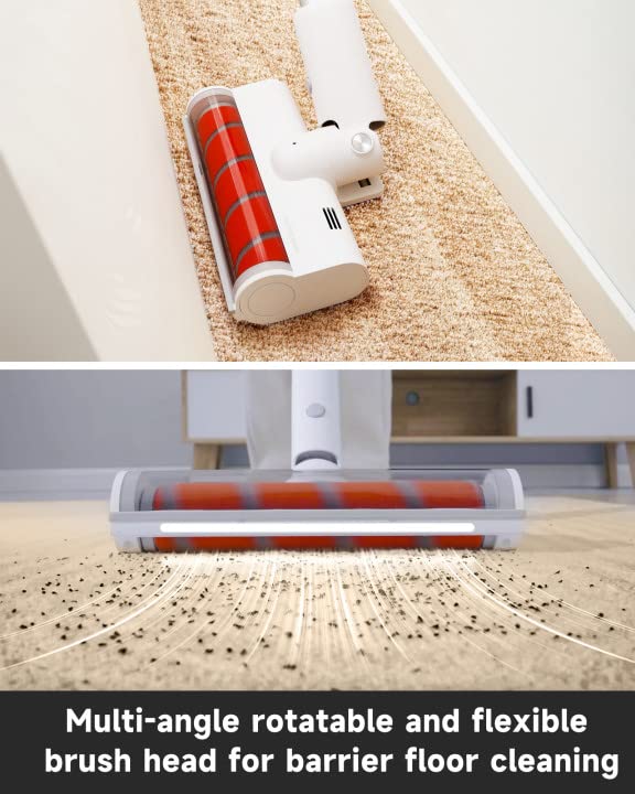 Cordless Vacuum Cleaner, ROIDMI S2 23500Pa Stick Vacuum, Hardwood Floors Vacuum, Up to 60 Minutes Runtime, Lightweight Stick Vacuum Cleaner for Carpet and Floor