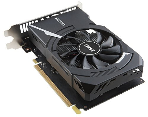 MSI NVIDIA GEFORCE GT 1030 AERO ITX 2G OC Graphics Card 2 GB GDDR5, 1518 MHz, mini ITX Design, HDMI, DVI-D, Single Fan Cooling System, Black
