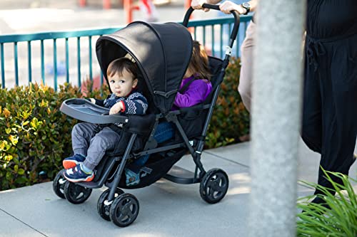 Joovy Caboose Too Graphite Stand-On Tandem Stroller, Black