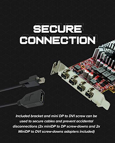 VisionTek Radeon RX 560 4GB GDDR5 4M 4K Graphics Card, 4 Mini DisplayPort, 7.1 Surround Sound, PCI Express, Low-Profile GPU, ATX & SFF (901278)