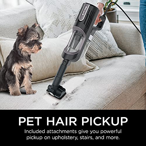 Shark HS152AMZ Corded Stick Vacuum Ultralight Pet Plus, Black/Lavender, Magenta