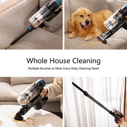 Proscenic P11 Smart Cordless Vacuum Cleaner, Up to 60mins Runtime, Handheld Vacuum with 30KPA Strong Suction Power, Smart App Integration, Detachable Battery, for Home, Carpet, Hard Floor, Pet Hair