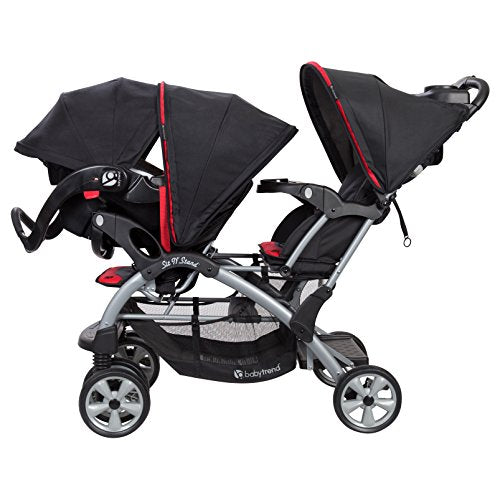 Baby Trend Sit n Stand Double Stroller, Optic Red