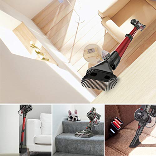 INSE Cordless Vacuum, 12KPa Powerful Vacuum Cleaner with 160W Motor, 4-in-1 Stick Vacuum, Rechargeable Handheld Vacuum Cleaner for Home Hard Floor Carpet Pet Hair-N6