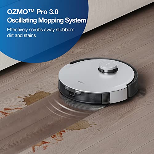 ECOVACS DEEBOT X1 Plus Robot Vacuum and Mop Combo with Self Emptying Station, 5000Pa Robot Vacuum Cleaner, Upgraded Laser Navigation, 3D Map, Obstacle Avoidance, Built-in YIKO Voice Assistant, Black
