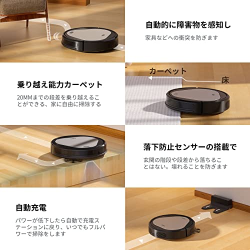 Trifo Robot Vacuum Cleaner,4000Pa Super Cyclone Suction & Tangle-Free Pet Hair Extractor,Works with Alexa & Google Assistant & 2.4GHZ WiFi,Up to 110 Mins Runtime&Self Charging, Perfect for Pet Family
