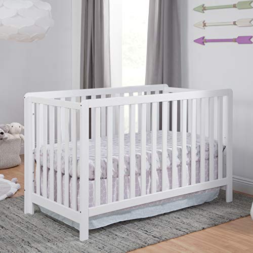 Carter's by DaVinci Colby 4-in-1 Low-Profile Convertible Crib in White, Greenguard Gold Certified