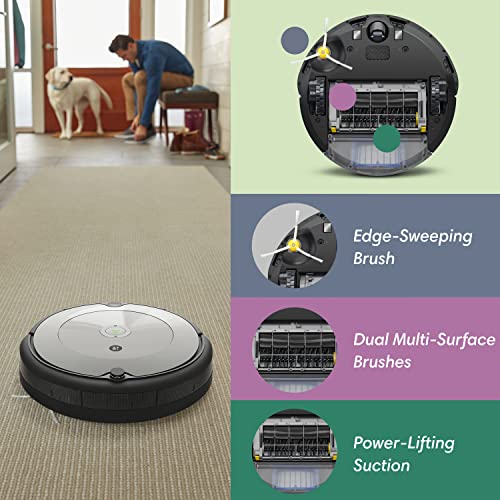 iRobot Roomba 692 Robot Vacuum-Wi-Fi Connectivity, Personalized Cleaning Recommendations, Works with Alexa, Good for Pet Hair, Carpets, Hard Floors, Self-Charging, Charcoal Grey