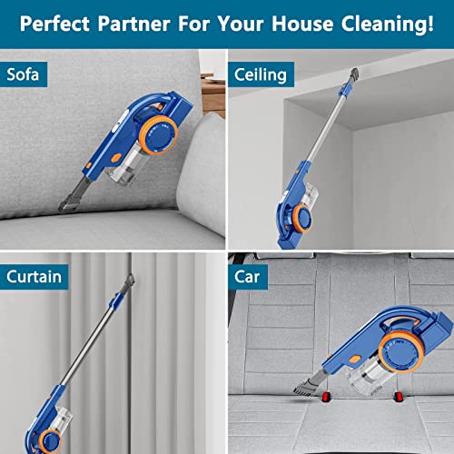 Cordless Vacuum Cleaner, ORFELD 24000Pa Powerful Stick Vacuum, 50 Mins Runtime, 6 in 1 Lightweight Hardwood Floor Vacuum for Home Carpet Pet Hair