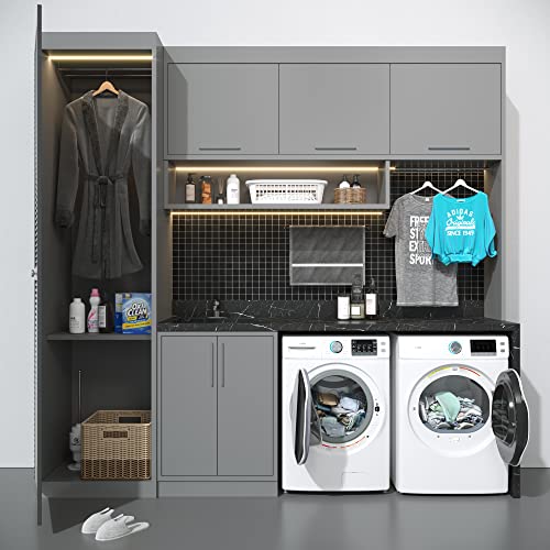 KoolMore FLW-5CWH 27" Front Load X-Large 4.5 Cu. Ft Machine with Quiet Inverter Motor, Steam and Water Plus Functions, 20-Minute Quick, 12 Washing Cycles [120V], White