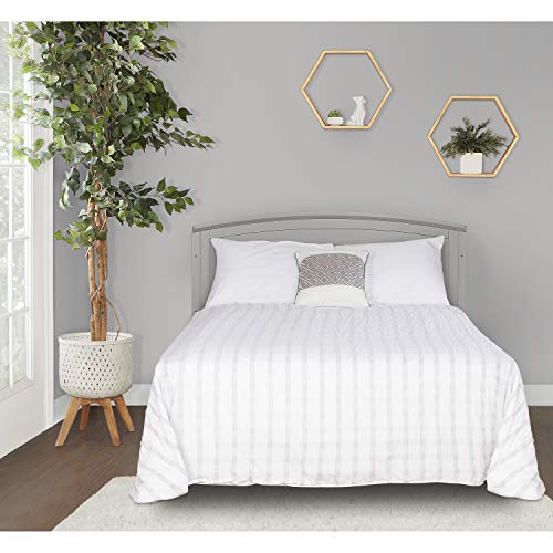 Dream On Me Eden 5-in-1 Convertible Full Panel Crib in Pebble Grey