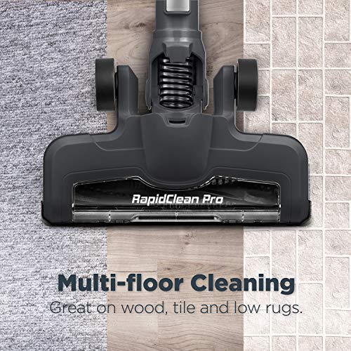 Eureka RapidClean Pro LED Headlights, Efficient Cleaning with Powerful Motor Lightweight Cordless Vacuum Cleaner, Convenient Stick and Handheld Vac, Red