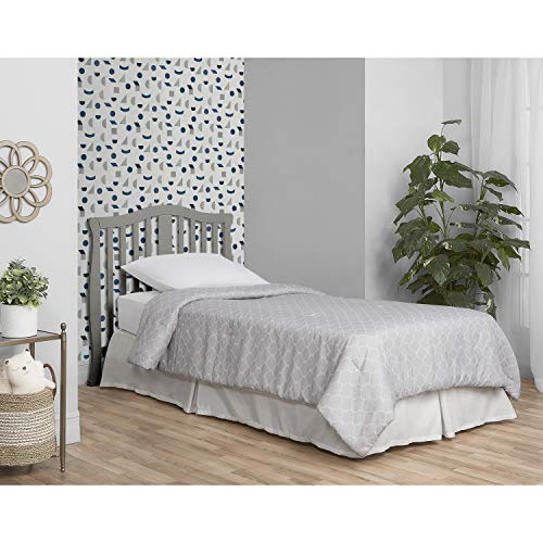 Dream On Me Addison 4-in-1 Convertible Mini Crib in Cool Grey, Greenguard Gold Certified, 42 pounds