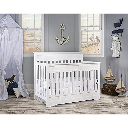 Dream On Me Chesapeake 5-in-1 Convertible Crib, Snow Fall , 59x4x34 Inch (Pack of 1)