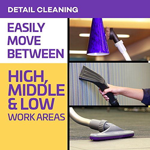 ProTeam Commercial Backpack Vacuum Cleaner, Super QuarterVac Vacuum Backpack with HEPA Media Filtration and Residential Cleaning Service Kit, 6 Quart, Corded