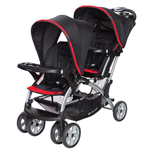 Baby Trend Sit n Stand Double Stroller, Optic Red