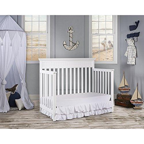 Dream On Me Chesapeake 5-in-1 Convertible Crib, Snow Fall , 59x4x34 Inch (Pack of 1)