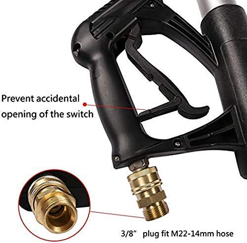 jOYjOB Pressure Washer Extension Wand 18ft with Gutter Cleaner Attachment Harness Commercial Telescoping Power Washer Wand Lance