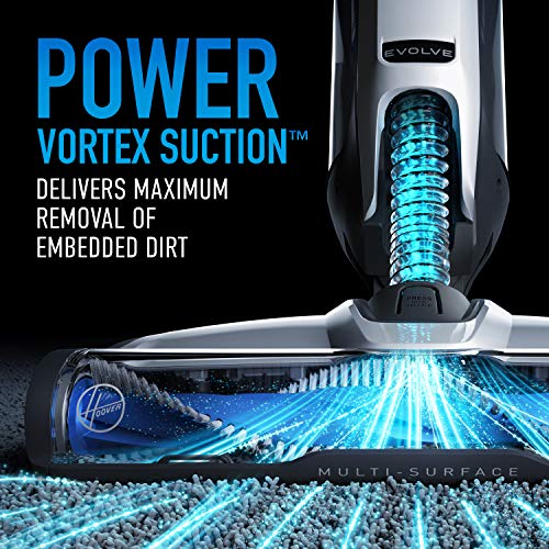 Hoover ONEPWR Evolve Pet Cordless Small Upright Vacuum Cleaner, Lightweight Stick Vac, For Carpet and Hard Floor, BH53420V, White