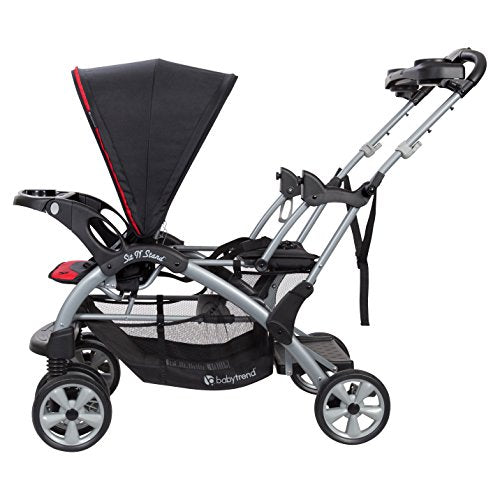 Baby Trend Sit n Stand Double Stroller, Optic Red