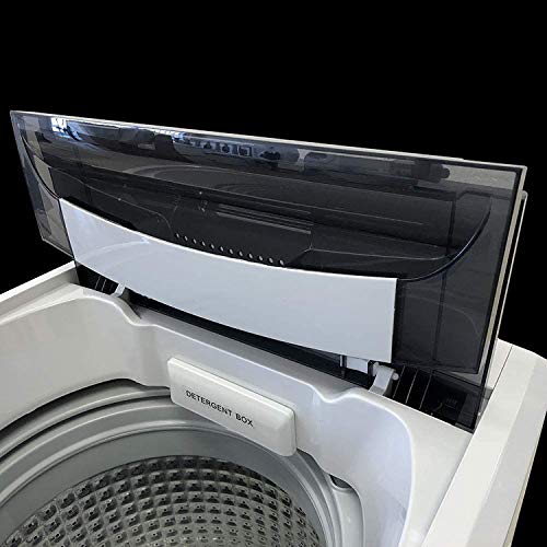 Hicozy PAN6360W Compact Portable Washing Machine, 12lbs Capacity, 8 Wash Programs, 1.54 cu.ft Top Load Cloth Washer, Gray