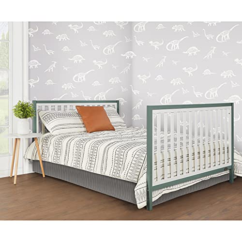 Dream On Me Arlo 5-in-1 Convertible Crib in Jungle Green