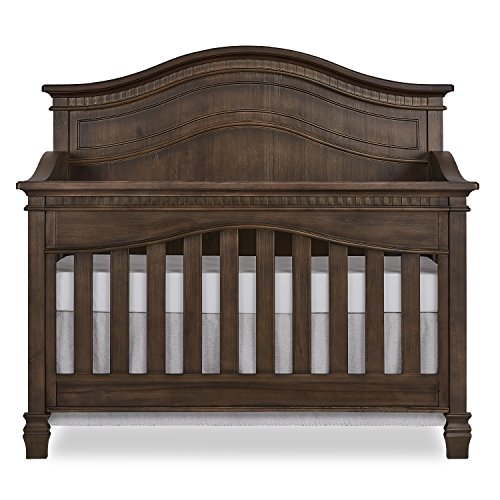 Evolur Cheyenne 5 in 1 Full Panel Convertible Crib in Antique Brown