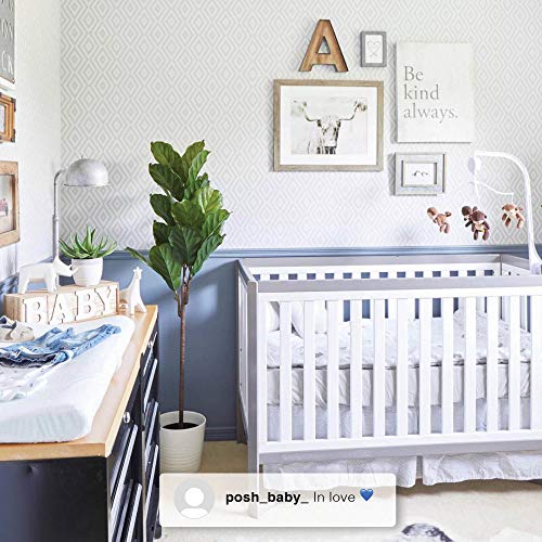 Delta Children Tribeca 4-in-1 Baby Convertible Crib, Bianca White/Natural