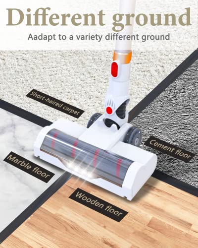 Cordless Vacuum Cleaner, 22Kpa Powerful Suction Cordless Stick Vacuum Cleaner, Up to 45min Runtime, 5-in-1 Efficient Cleaning with Powerful Motor Lightweight Vacuum for Carpet Hard Floor & Pet Hair