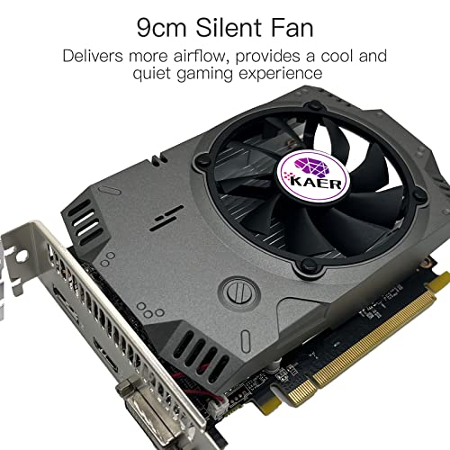 KAER AMD Radeon RX 550 Graphics Card 4GB GDDR5 128 Bit DirectX 12 PCI Express 3.0 X8 DP HDMI DVI-D Triple Links, 4K Gaming PC Video Cards GPU