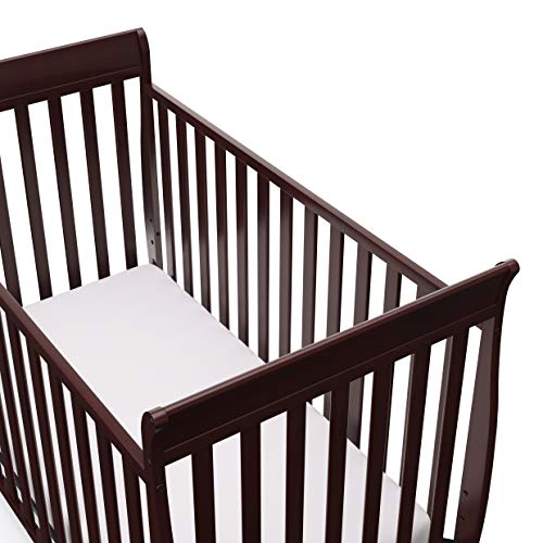 Storkcraft Maxwell Convertible Crib (Espresso) – GREENGUARD Gold Certified, Converts to Toddler Bed and Daybed, Fits Standard Full-Size Crib Mattress, Classic Crib with Traditional Sleigh Design