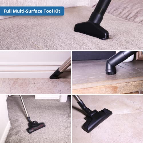 Prolux Tritan Bagged Canister Vacuum with HEPA Filtration and Complete Home Care Tool Kit