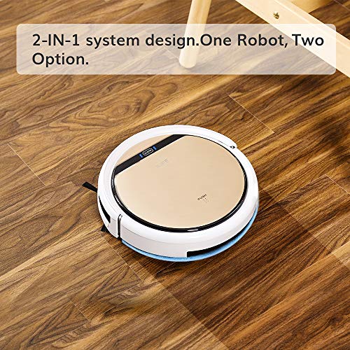 ILIFE V5s Pro Robot Vacuum and Mop Combo, Slim, Automatic Self-Charging Robot Vacuum Cleaner, Daily Schedule, Ideal for Pet Hair, Hard Floor and Low Pile Carpet.
