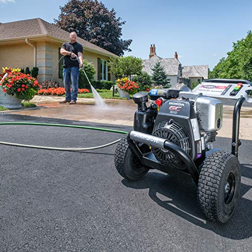 Simpson Cleaning MSH3125 MegaShot Gas Pressure Washer Powered by Honda GC190, 3200 PSI at 2.5 GPM, (49 State) + Simpson Cleaning 80149 Universal 16" Spray Wand for Cold Water Pressure Washers
