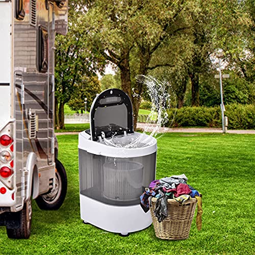 MaSYZBF Portable Compact Washing Machine w/Washer and Spinner, 10 lbs Washing Capacity, Stackable Washer and Dryer, Portable Washer and Dryer Combo for Apartments, Condos, RVs, Camping,Pink