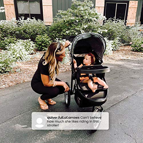 Jeep Deluxe Patriot Open Trails Jogging Stroller by Delta Children, Charcoal Tracks