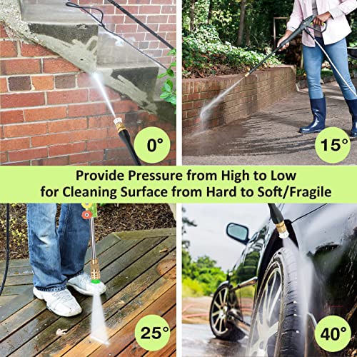 Workmoto Electric Pressure Washer, Power Washer with Foam Cannon, 4 Quick Connect Nozzles, 2200 PSI 2.0 GPM