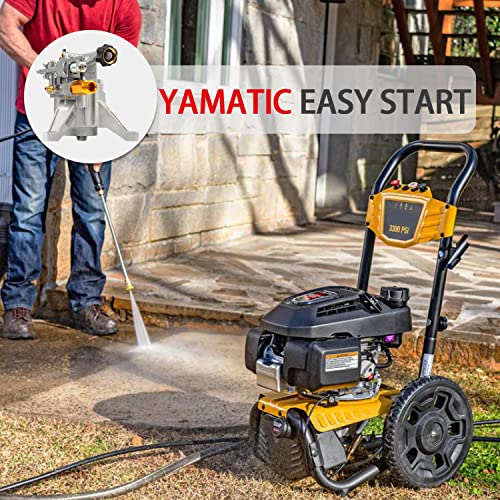 YAMATIC 7/8" Shaft Vertical Pressure Washer Pump, 2600-3000 PSI @ 2.5 GPM OEM & Replacement Pump for Power Washer Compatible with 308653052, 308653093, 308653009, 308653008, 308653006